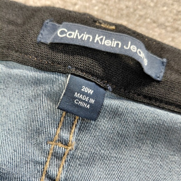 Calvin Klein Jeans High Rise Demi Boot Cut Women 20W Medium Wash Jeans 40x30 NEW - Picture 10 of 12